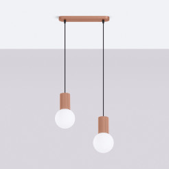 Lampa wisząca HALO 2L mocca SL.1986
