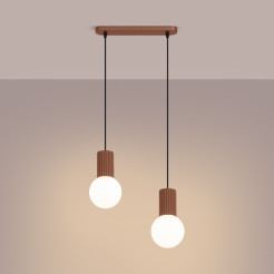 Lampa wisząca HALO 2L mocca SL.1986
