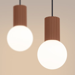 Lampa wisząca HALO 2L mocca SL.1986