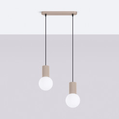 Lampa wisząca HALO 2L taupe SL.1988