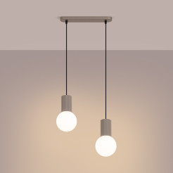 Lampa wisząca HALO 2L taupe SL.1988