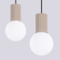 Lampa wisząca HALO 2L taupe SL.1988