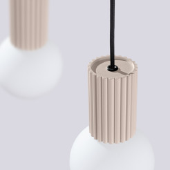 Lampa wisząca HALO 2L taupe SL.1988