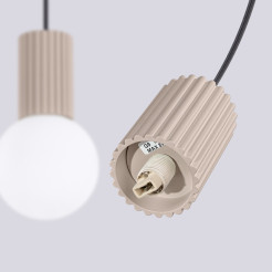 Lampa wisząca HALO 2L taupe SL.1988