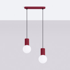 Lampa wisząca HALO 2L burgund SL.1989