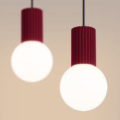 Lampa wisząca HALO 2L burgund SL.1989