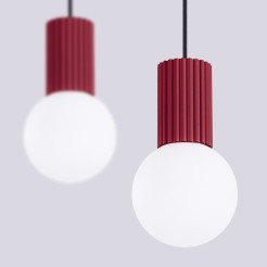 Lampa wisząca HALO 2L burgund SL.1989