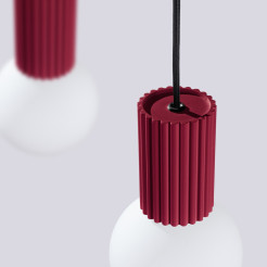 Lampa wisząca HALO 2L burgund SL.1989