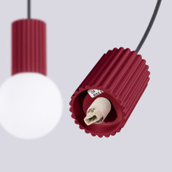 Lampa wisząca HALO 2L burgund SL.1989