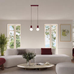 Lampa wisząca HALO 2L burgund SL.1989