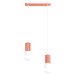 Lampa wisząca HALO 2L brzoskwiniowa SL.1990