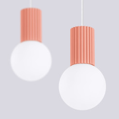 Lampa wisząca HALO 2L brzoskwiniowa SL.1990