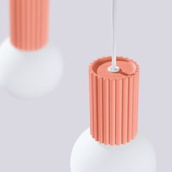 Lampa wisząca HALO 2L brzoskwiniowa SL.1990