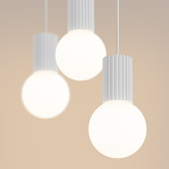 Lampa wisząca HALO 3L biała SL.1991