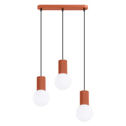 Lampa wisząca HALO 3L ochra czerwona SL.1995