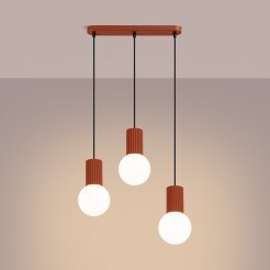 Lampa wisząca HALO 3L ochra czerwona SL.1995