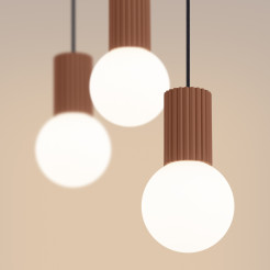 Lampa wisząca HALO 3L mocca SL.1996