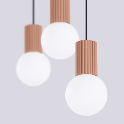 Lampa wisząca HALO 3L mocca SL.1996