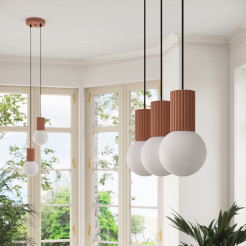 Lampa wisząca HALO 3L mocca SL.1996