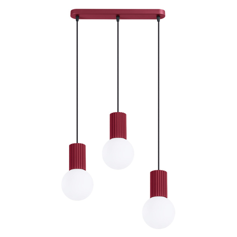 Lampa wisząca HALO 3L burgund SL.1999