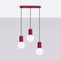 Lampa wisząca HALO 3L burgund SL.1999