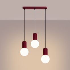 Lampa wisząca HALO 3L burgund SL.1999