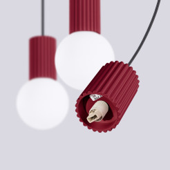 Lampa wisząca HALO 3L burgund SL.1999