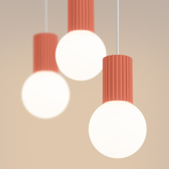 Lampa wisząca HALO 3L brzoskwiniowa SL.2000