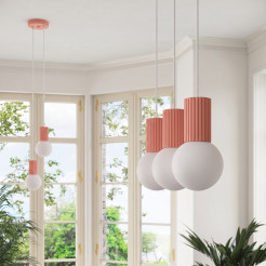 Lampa wisząca HALO 3L brzoskwiniowa SL.2000
