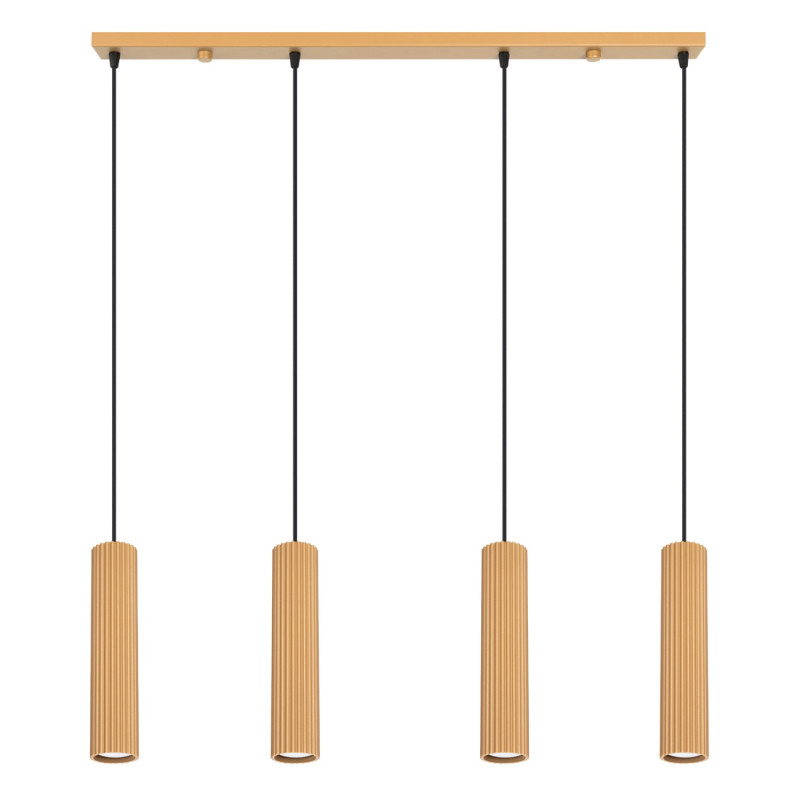 Lampa wisząca KARBON 4L złoty SL.2002