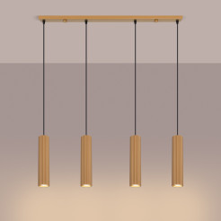 Lampa wisząca KARBON 4L złoty SL.2002