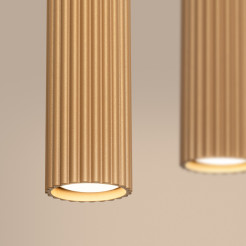 Lampa wisząca KARBON 4L złoty SL.2002