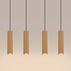 Lampa wisząca KARBON 4L złoty SL.2002