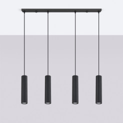 Lampa wisząca KARBON 4L czarny SL.2003