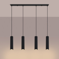 Lampa wisząca KARBON 4L czarny SL.2003