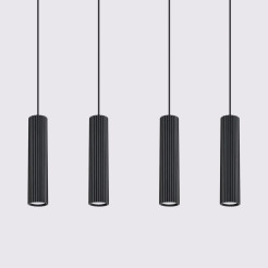 Lampa wisząca KARBON 4L czarny SL.2003