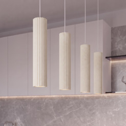 Lampa wisząca KARBON 4L beżowy SL.2004