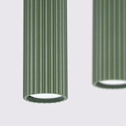 Lampa wisząca KARBON 4L zielona oliwka SL.2005
