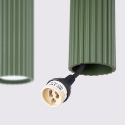 Lampa wisząca KARBON 4L zielona oliwka SL.2005
