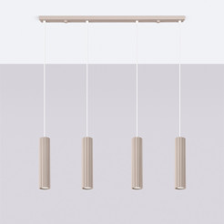 Lampa wisząca KARBON 4L taupe SL.2007