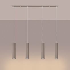 Lampa wisząca KARBON 4L taupe SL.2007