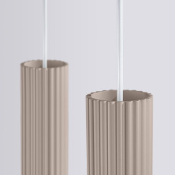 Lampa wisząca KARBON 4L taupe SL.2007