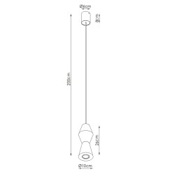 Lampa wisząca KUBBE mała R SL.2027