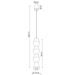 Lampa wisząca KUBBE duża R SL.2029