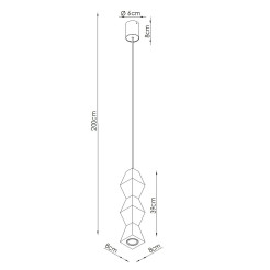 Lampa wisząca KUBBE średnia S SL.2031