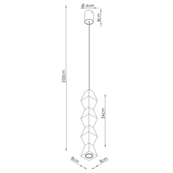 Lampa wisząca KUBBE duża S SL.2032