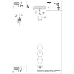Lampa wisząca KUBBE duża S SL.2032
