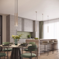 Lampa wisząca ARCHE 3P taupe SL.2038