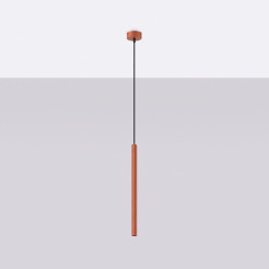 Lampa wisząca ARCHE 1 ochra czerwona SL.2039