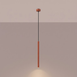 Lampa wisząca ARCHE 1 ochra czerwona SL.2039